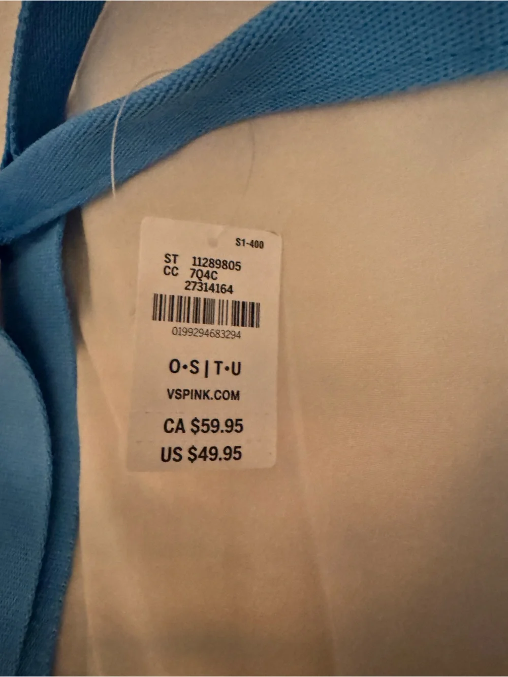 PINK Canvas Tote Bag NWT